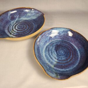 Blue and Purple Batter Dishes