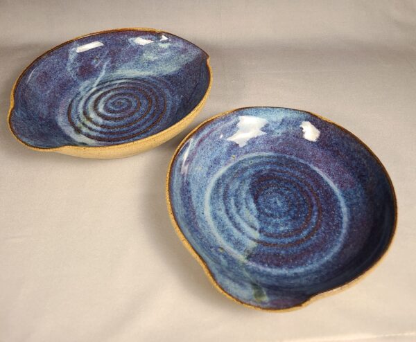Blue and Purple Batter Dishes