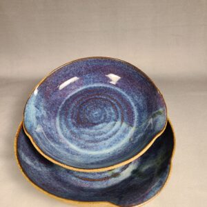 Blue and Purple Batter Dishes
