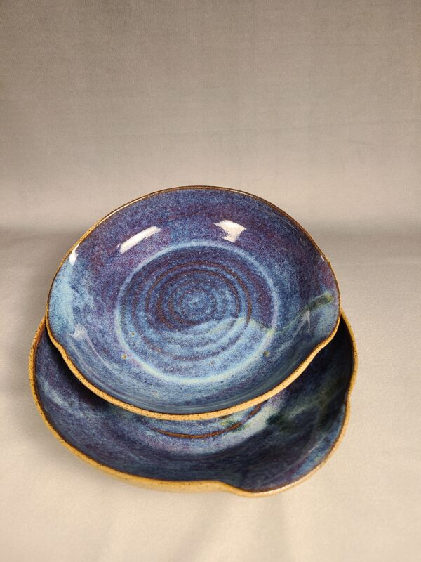Blue and Purple Batter Dishes