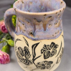 Purple Flower Mug