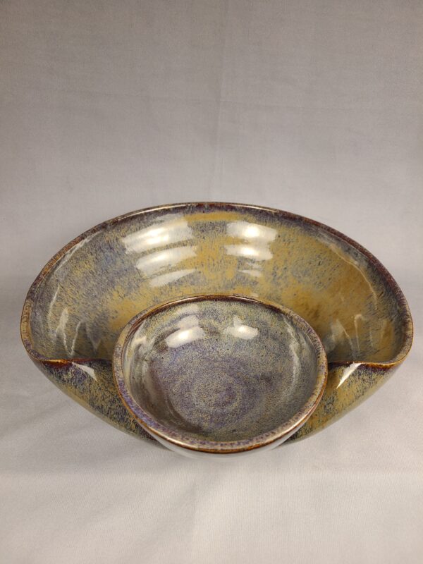 Brown Chip and Dip Bowl