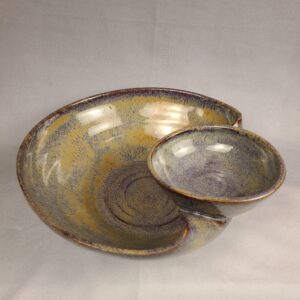 Brown Chip and Dip Bowl