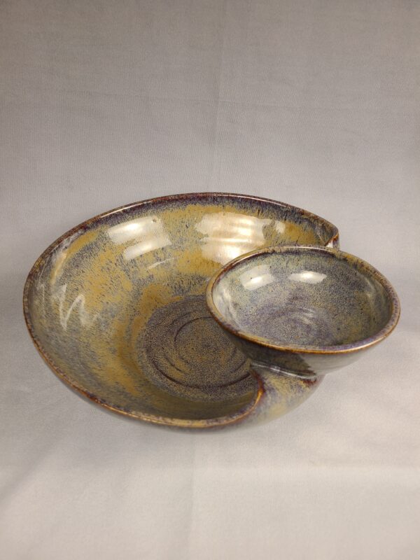 Brown Chip and Dip Bowl