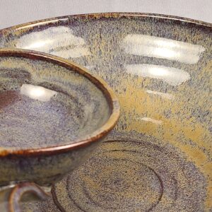Brown Chip and Dip Bowl