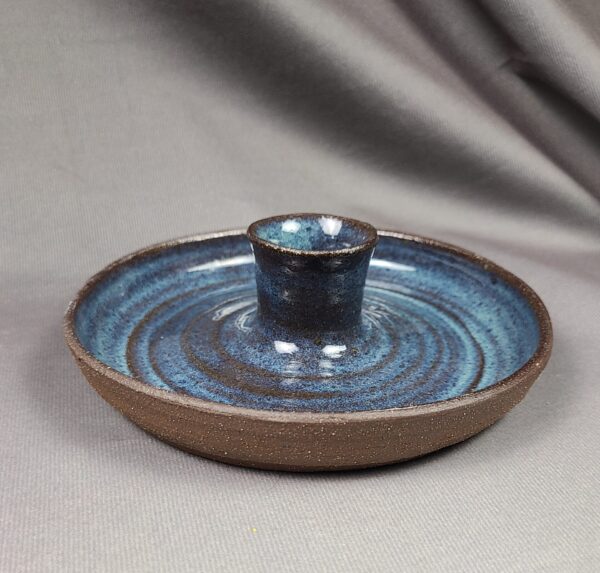 Blue and Brown Appetizer Dish