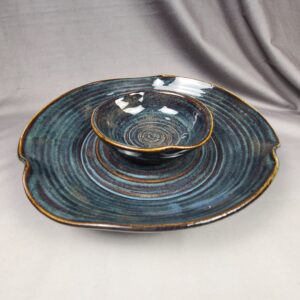 Blue Chip and Dip Bowl