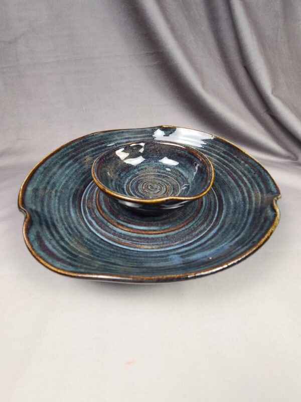 Blue Chip and Dip Bowl
