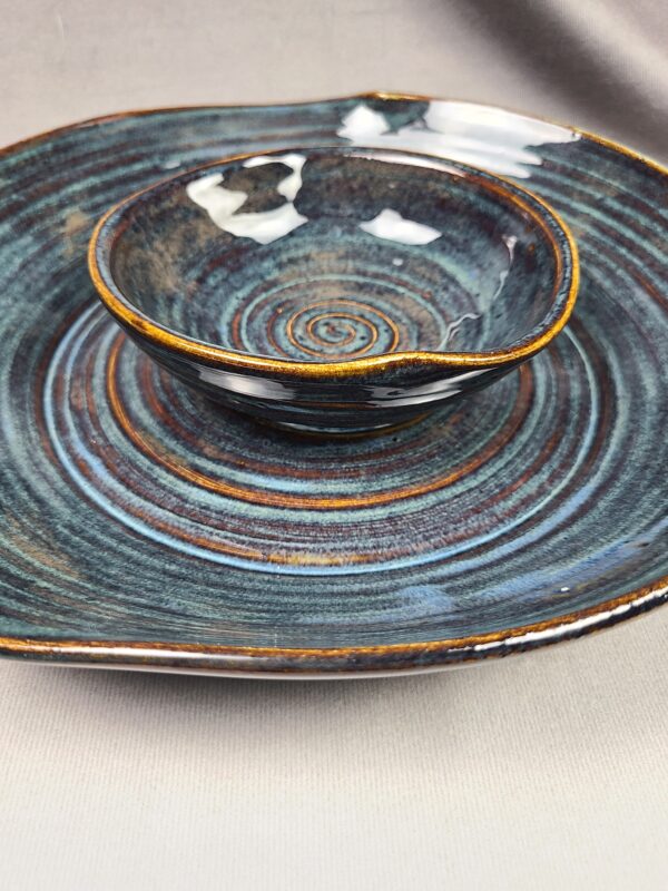 Blue Chip and Dip Bowl