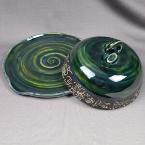 Green Butter Dish