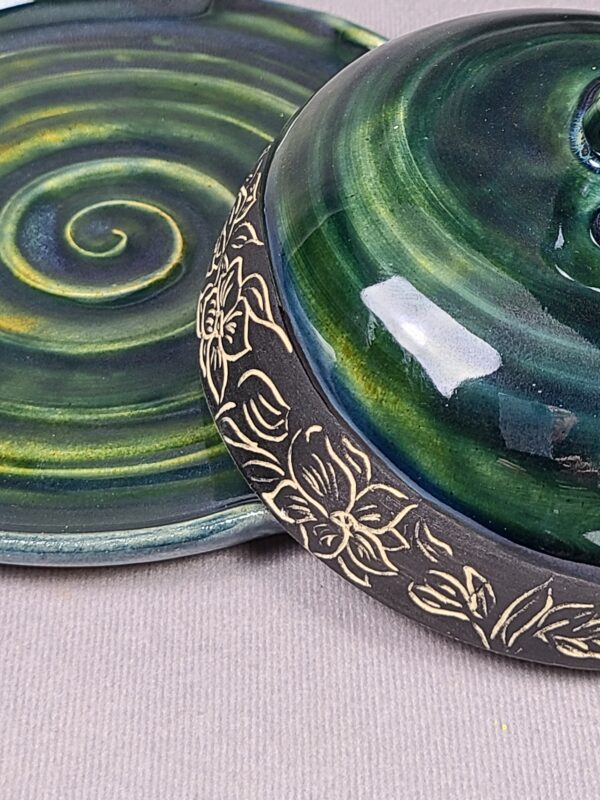 Green Butter Dish