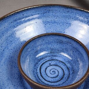 Blue Chip and Dip Bowl
