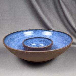 Blue Chip and Dip Bowl