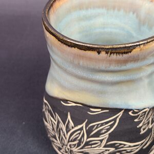 Turquoise Flower Mug