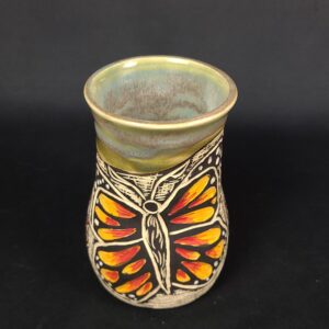 Sgraffito Butterfly Mug