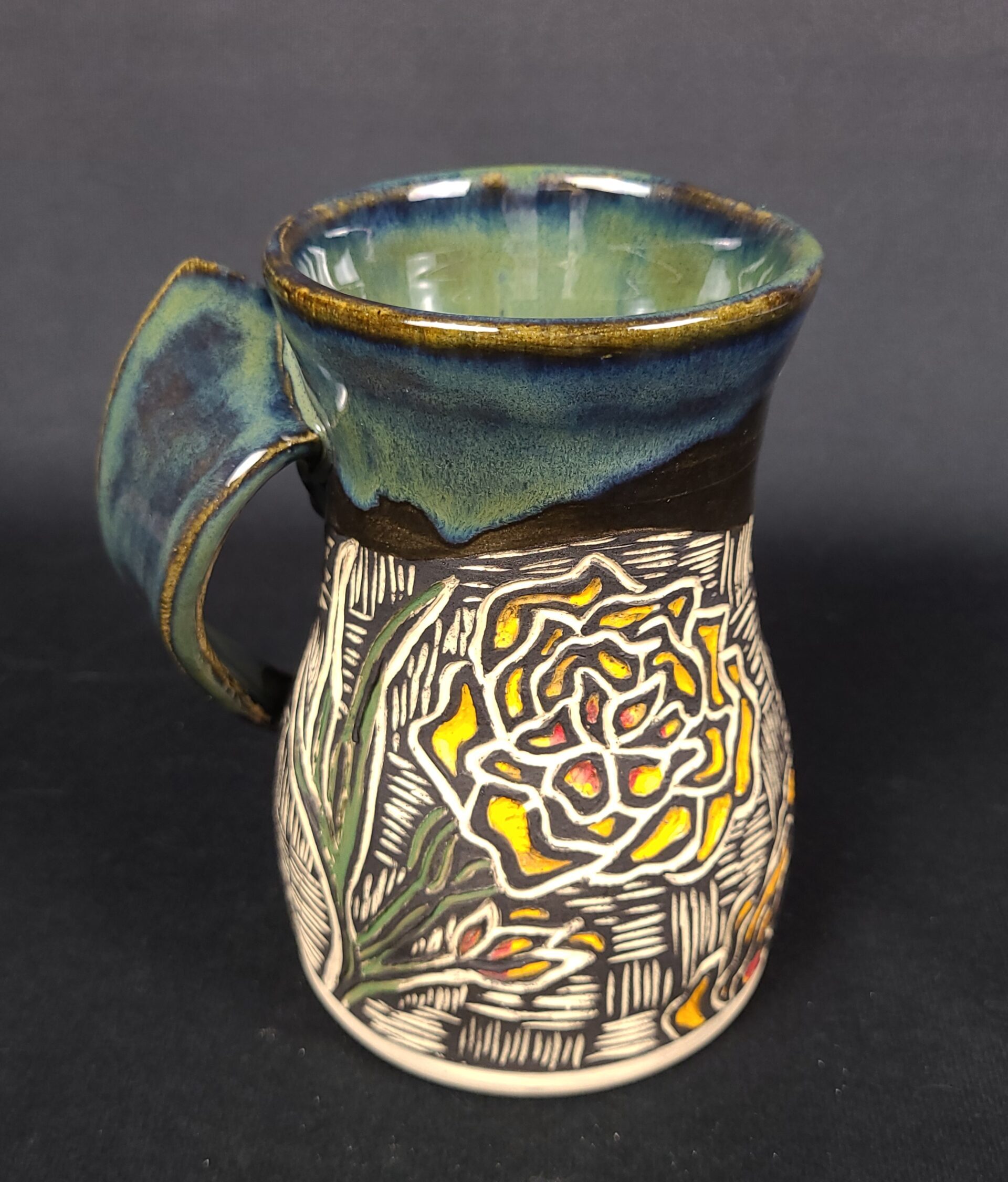 Sgraffito Butterfly Mug - Image 2