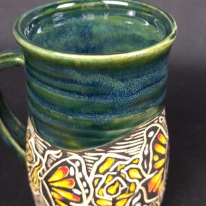 Sgraffito Butterfly Mug - Image 3