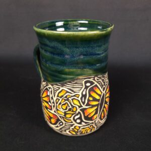 Sgraffito Butterfly Mug - Image 2